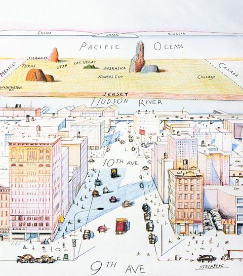 Saul Steinberg — View of the World from 9th Avenue