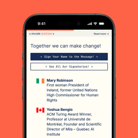 iphone-displaying-encode-justice-website-on-orange-background
